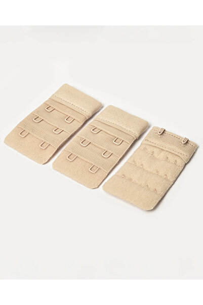 NBB 3'lü Sütyen Arkası Uzatıcı Agraf 3'lü Sütyen Arkası Uzatıcı Agraf/ Ten