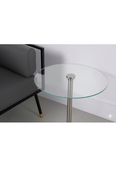 private house Modern marble coffee table with glass top