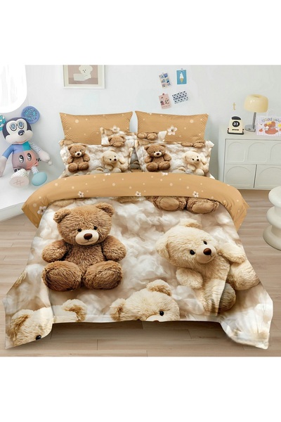CHIRASO CHIRASO Bedding, Finet 5D Identical to the picture, ELASTIC Sheet 180x200+25cm, Duvet Cover, 2 Pillowcases