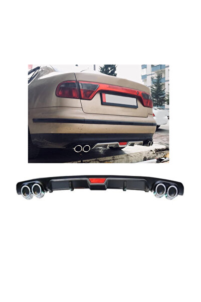 OTO H.İ.T. SEAT TOLEDO UYUMLU BODY KİT DİFÜZÖR 4 ÇIKIŞ SİYAH YUVARLAK