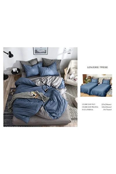CHIRASO CHIRASO Bedding, 7 pieces, 2 x Duvet Covers 160x220, 1 Classic Bed Sheet 225x250, 4 Pillowcases