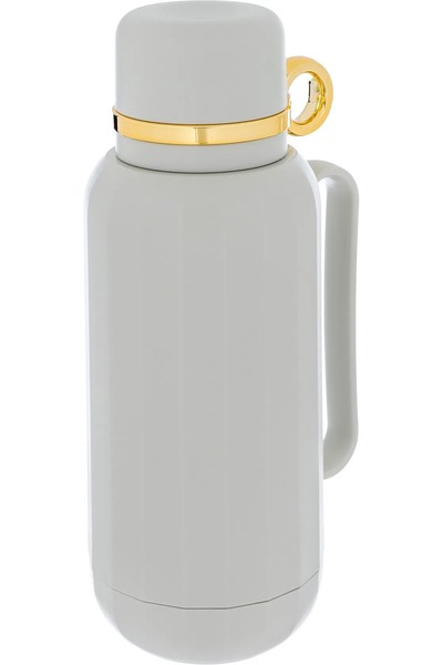 rexa Timeless Rahal Thermos, 1 liter, thermal glass inner container, plastic outer shell - stone gray