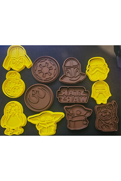 Store Star Wars Temalı 3D Kek ve Kurabiye Kalıpları - 12’li Set