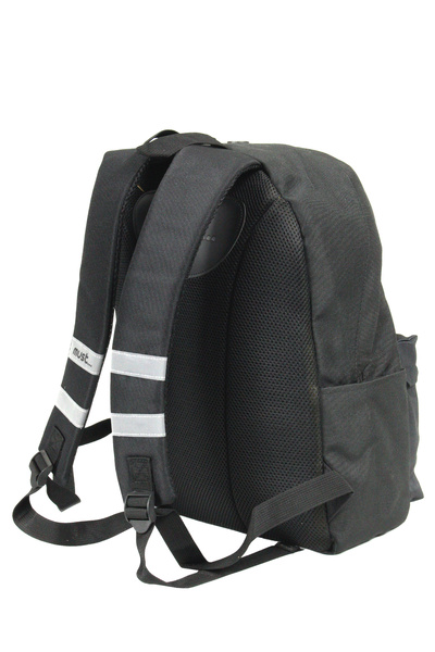 MUST 585055 Break the Rules Double Pocket Elementary School Backpack - Black