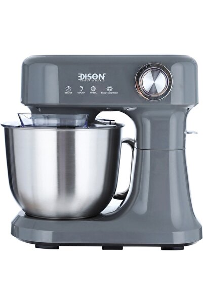 Edison خلاط قائم ٣ في ١، سعة ٥ لترات، ٦٠٠ واط، ١٢ سرعة، SM-B0313 - رمادي غامق