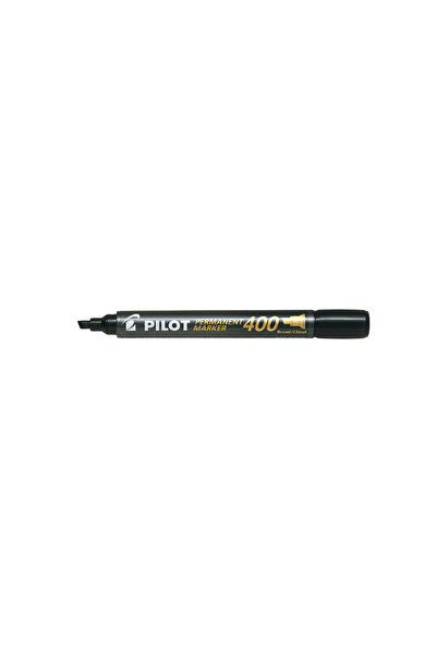 Pilot Marker permanent P400, vârf teșit, 4 mm, negru