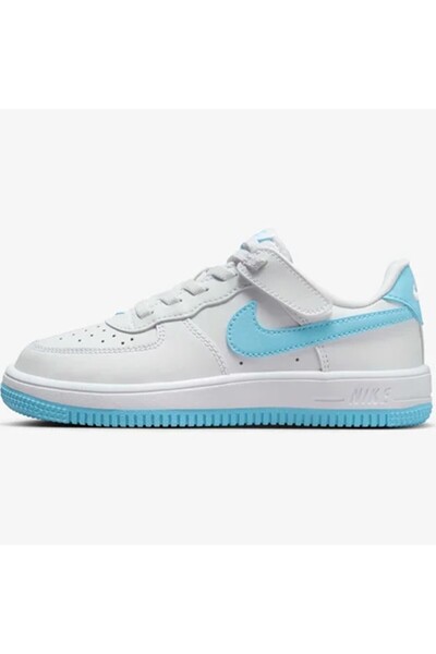 Nike Air Force 1 Ps Unisex Sneaker White Unisex Casual Sports Shoes White Blue