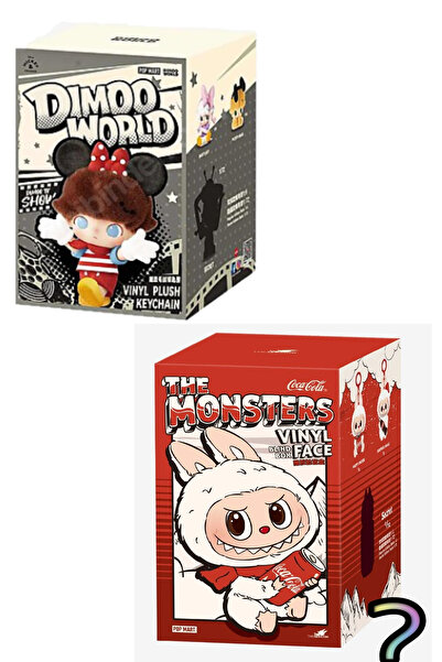 Pofika Dımoo World Disney Serisi + Labubu X Coca-cola Çanta Charmı Aksesuar S...
