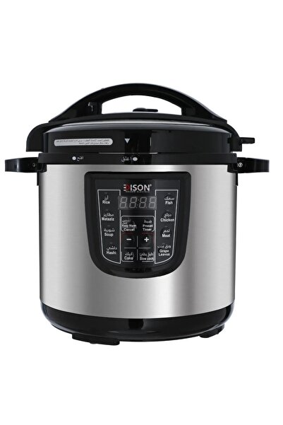 Edison قدر ضغط كهربائي برو، سعة 8 لتر، 1200 واط - أسود