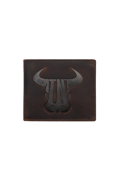 Toro Nero Men's wallet made of brown genuine leather, Toro brand
