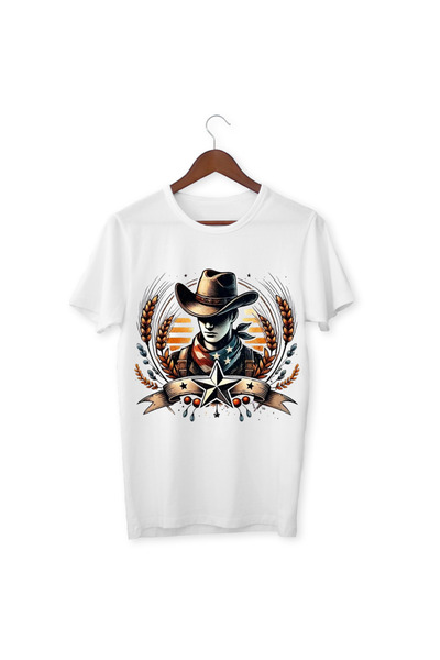 ALPŞAN TİCARET تي شيرت مطبوع عليه رعاة البقر للأطفال تي شيرت رعاة البقر للجنس...