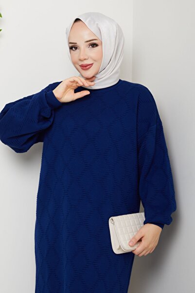 Pamuk Butik Women's Ring Patterned Knitwear Dress