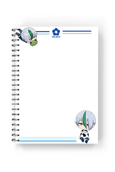 nihonwosekai Blue Lock Anime A5 Size Notebook 2 Pcs 50 Sheets Otoya Eita