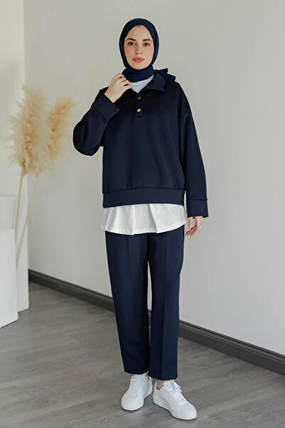 moda auram Gold Düğmeli Eşofman Takımı