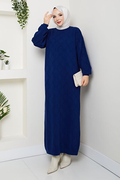 Pamuk Butik Women's Ring Patterned Knitwear Dress
