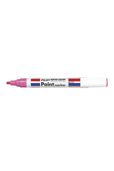 Pilot Marker permanent cu vârf rotund, 4,5 mm, roz