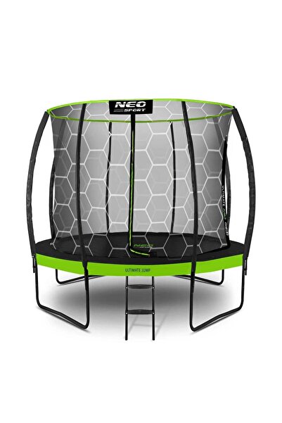 DacEnergy Trambulina de gradina , cu 3 picioare duble, scara metalica, plasa ...