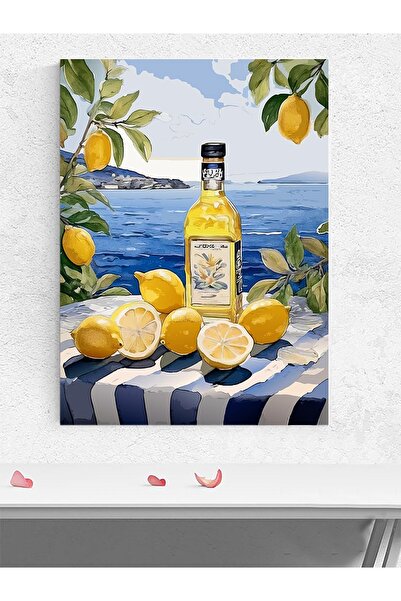 Postermanya Lemon Vista, Limon Manzarası, Empresyonizm Mutfak Poster - Afiş -...
