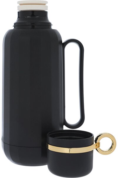 rexa Timeless Rahal Thermos, 1 liter, thermal glass inner container, plastic outer shell - black