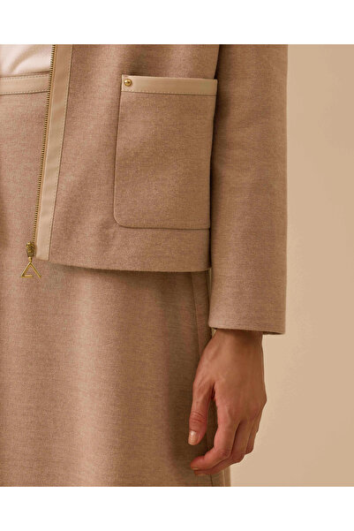 SEÇİL Μπουφάν με φερμουάρ και λεπτομέρεια με προσαρμοσμένο σχήμα