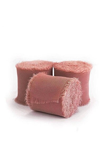 ARTIZAAR 3 x panglica de matase, roz inchis, 4cmx5m, pentru invitatii de nunt...