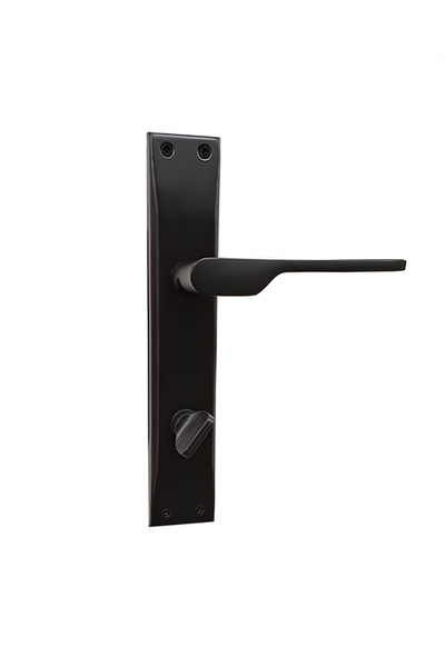 Hira Eda Bilge Matte Black Wc Door Handle-Easy Installation, Interior Door Handle, Modern Door Handle (1 Set) Left