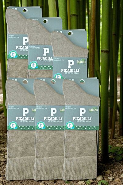 Picadilli Special Non-Tightening Elastic Socks for Diabetics, Special Woven F...