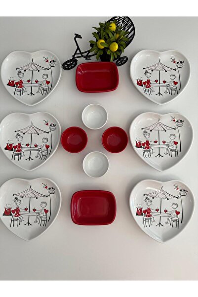 Demet Çeyiz Aksesuar Takım Kahvaltı Peri Masalı 12 Parça 6 Kişilik