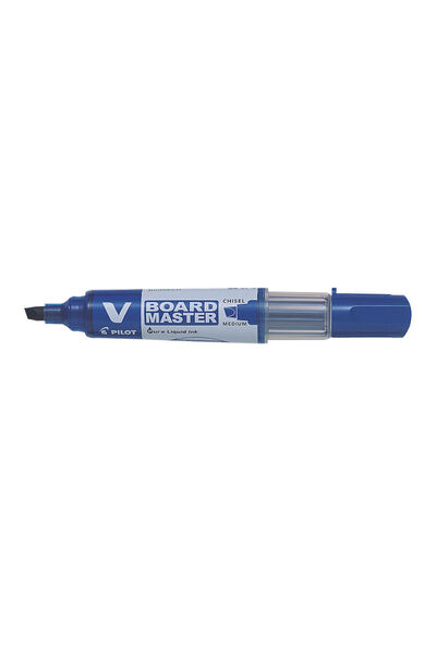 Pilot Marker Vboard Master pentru tablă albă, vârf teșit 2,2 mm, albastru