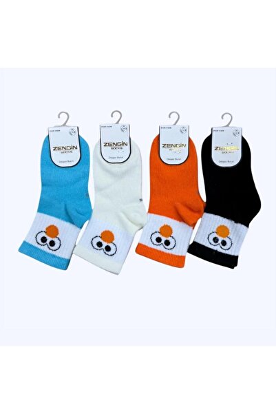 RAPAPA جوارب للأولاد مكونة من 4 قطع بدون خياطة لطيفة للأطفال 3120