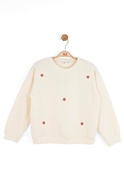 Genel Markalar Kız Çocuk Salvador Sweartshirt 8-14 Yaş Krem