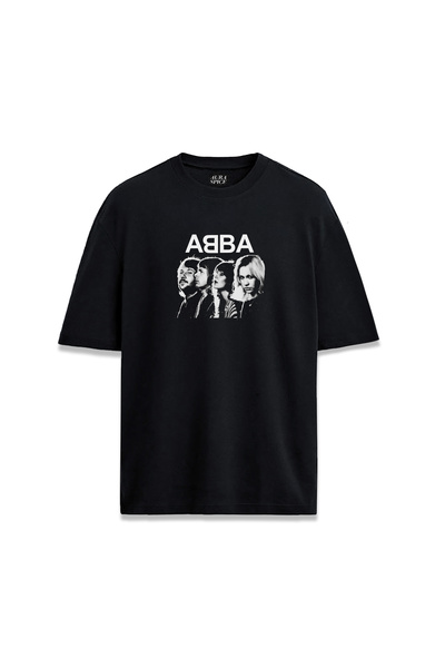 Darkia تي شيرت مطبوع بتصميم ريترو لفرقة موسيقى أبا للجنسين