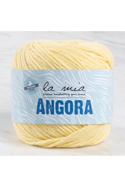 N&M STORE حبل لليدين باللون الأصفر 50 جرام من La Mia Angora - L124 - 33796