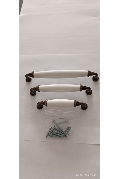 Arion Selected 96 128 160 mm A.Copper Luxury Modern Drawer Cabinet Cloakroom Furniture Handles White