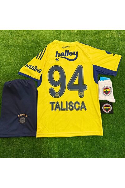 Alaturka Mix FEN'ERB'AHÇ'E 2026 #TAL'İS'CA# 94 DEPLASMAN SARI ÇOCUK FORMASI 4LÜ SET ŞORT/ÇORAP/BİLEKLİK