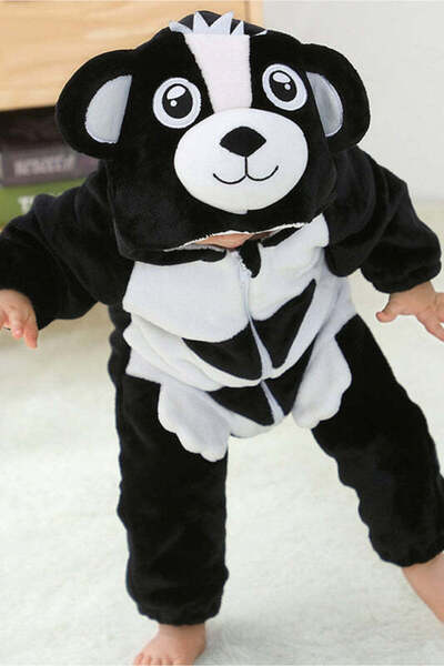 WildFashion Kigurumi pajamas for babies, jumpsuit type, made of soft and fluffy material CLD153-1122