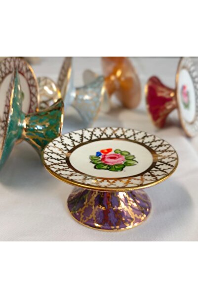 BY.RAYKA PORSELEN El Dekor Porselen El Boyama 6Li Stand Lokumluk