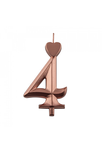 Lumea Lumanari bronz cifra 4, 10 buc. -