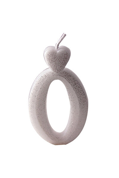 Lumea Silver candle number 0 -