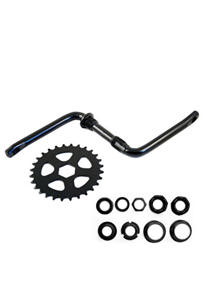 Cin Bisiklet Aynakol Seti – Amerikan Orta Göbek ,16 Jant Çocuk Bisikleti , 28T, 102 mm, Siyah