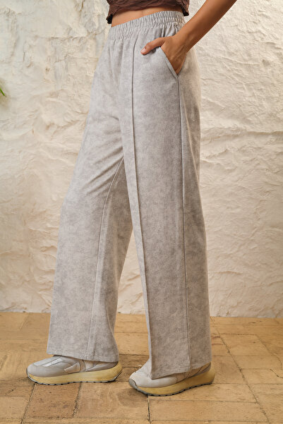 Avones Women's Loose Leg Trousers with Pockets