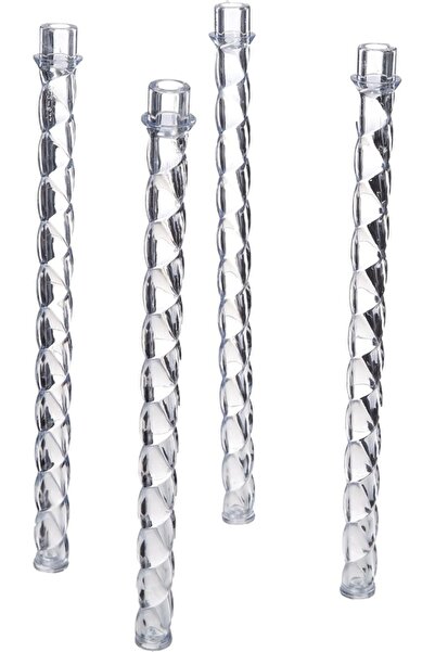 Lumea Coloane suport transparente, spirale, 4 buc. - Wilton