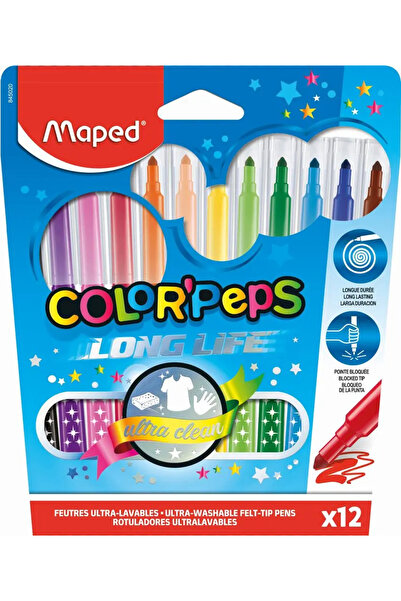 Maped Carioci Color'Peps, set 12 bucati