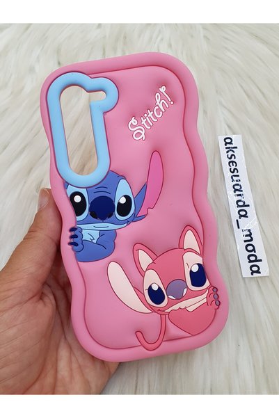 ZB Aksesuarda Moda SAMSUNG GALAXY S23 Uyumlu Stitch Disney Lilo Ve Stiç Hamur...