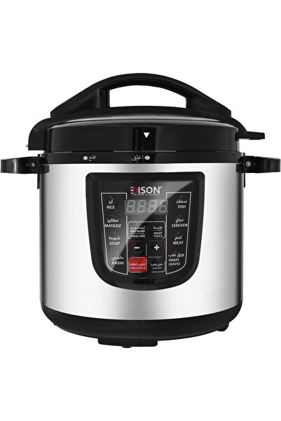 Edison قدر ضغط المقناص برو، 6 لتر، 1000 واط، وعاء جرانيت - أسود