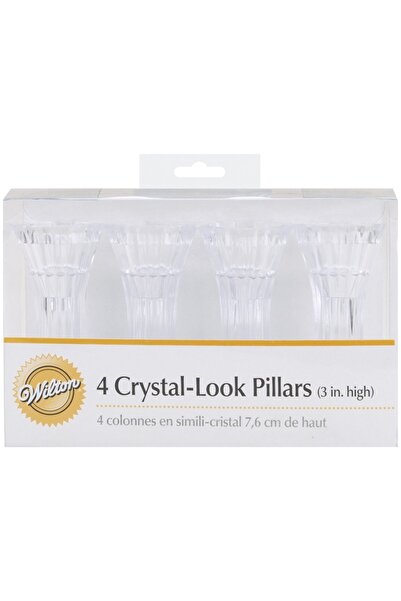 Lumea Coloane suport Cristal, 7,6 cm, 4 buc. - Wilton