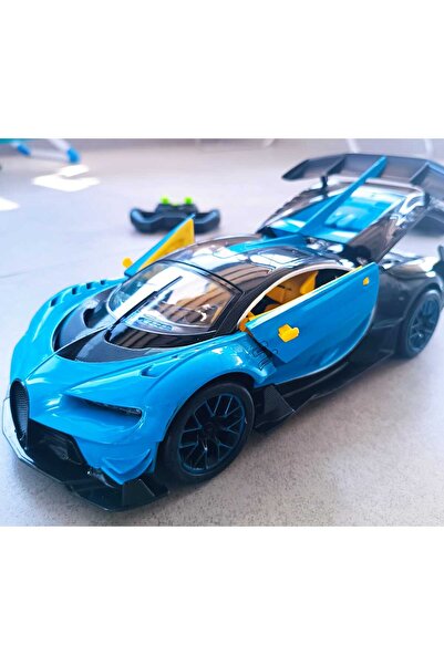 LRS STORE Bugatti Yarış Arabası Uzaktan Kumandalı Full+Full Fonksiyon Kapı ve Bagajı Açılabilir Yüksek Kalite