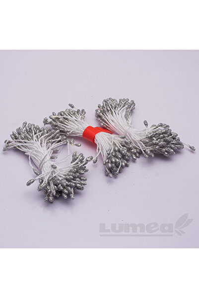 Lumea Stamine culoare argint sclipitor 3mm, 240 buc. -