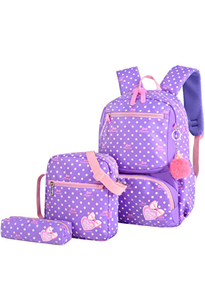 Buldug Çocuk Okul Çantası 3’lü Set (Sırt+Omuz+Kalemlik) – 4 Renk, Su Geçirmez...