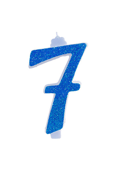Lumea Lumanari cifre uriase nr. 7 albastru -